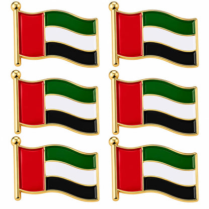 UAE Flag Lapel Pins – Pack of 6 | National Day & Flag Day Badges