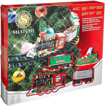 Christmas Train Set – Light-Up, Sound, Battery Operated