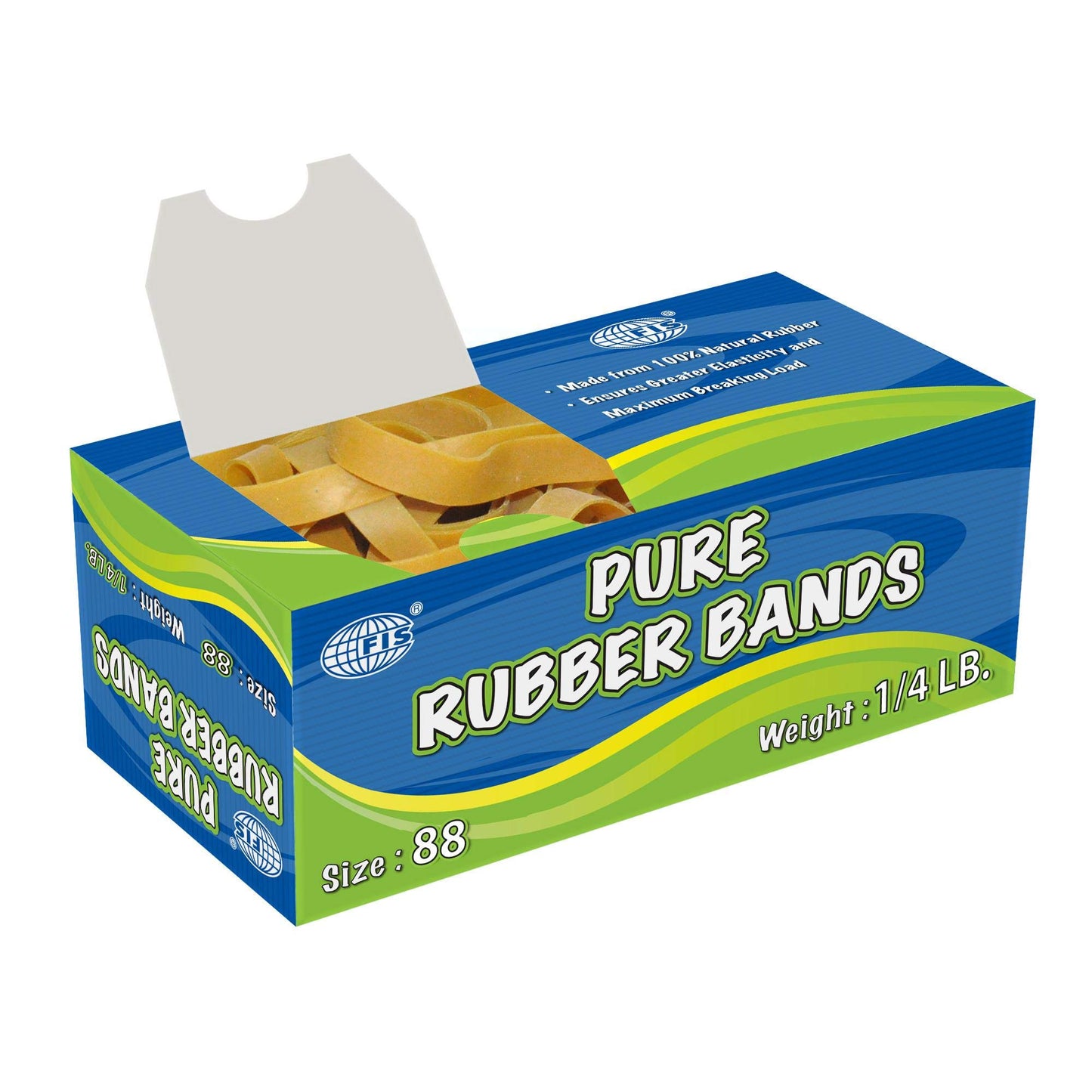FIS Size 88 Pure Rubber Bands 1/4 LB Pack