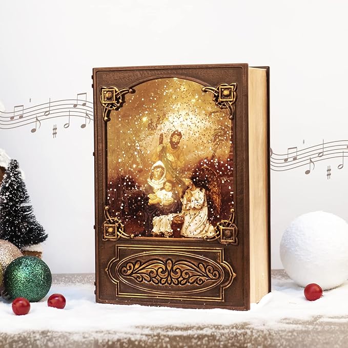 Christmas Snow Lantern, USB Powered & Battery, Holiday Decorations Gifts