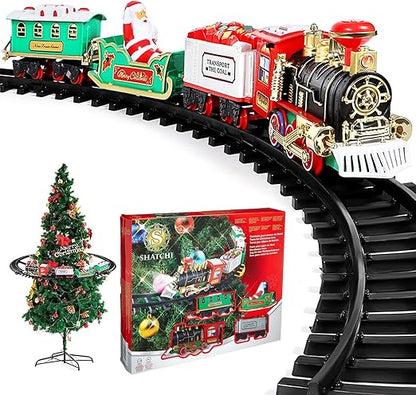 Christmas Train Set – Light-Up, Sound, Battery Operated