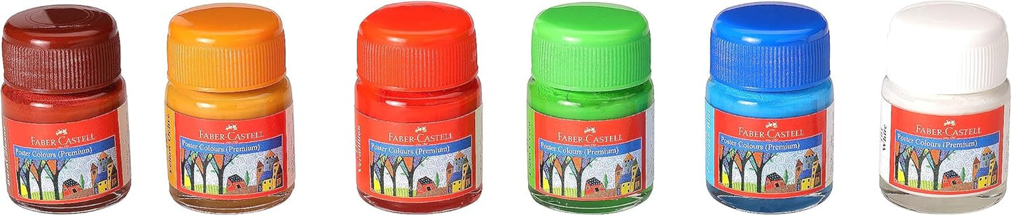 Faber-Castell Premium Poster Colours, 12Colours X10ML