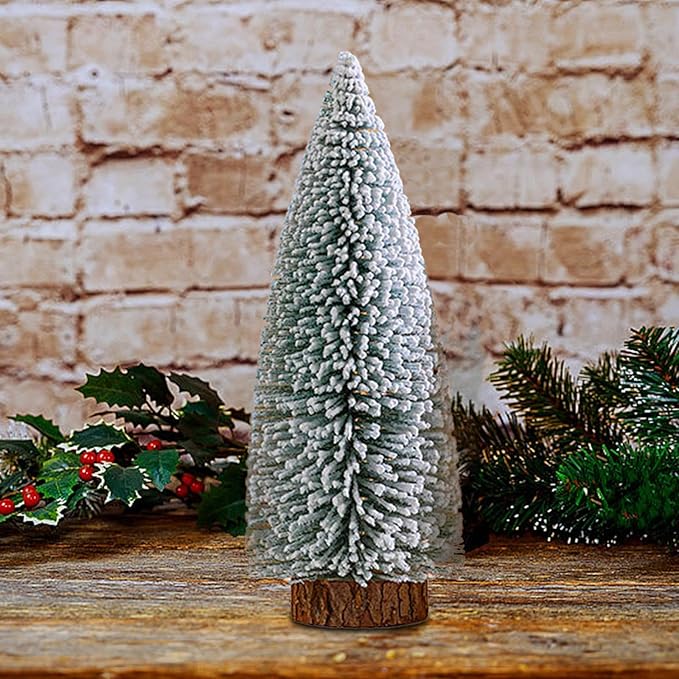 Snowy Tabletop Christmas Tree