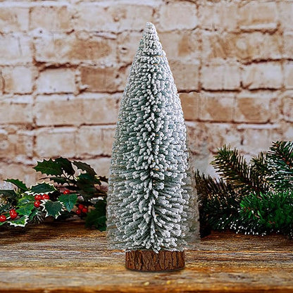 Snowy Tabletop Christmas Tree