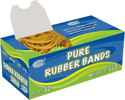 FIS Size 32 Pure Rubber Bands 1/4 LB Pack