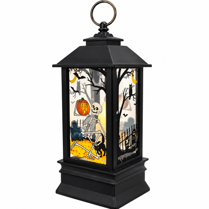 Halloween LED Skeleton Lantern, Battery Operated, 20x8CM