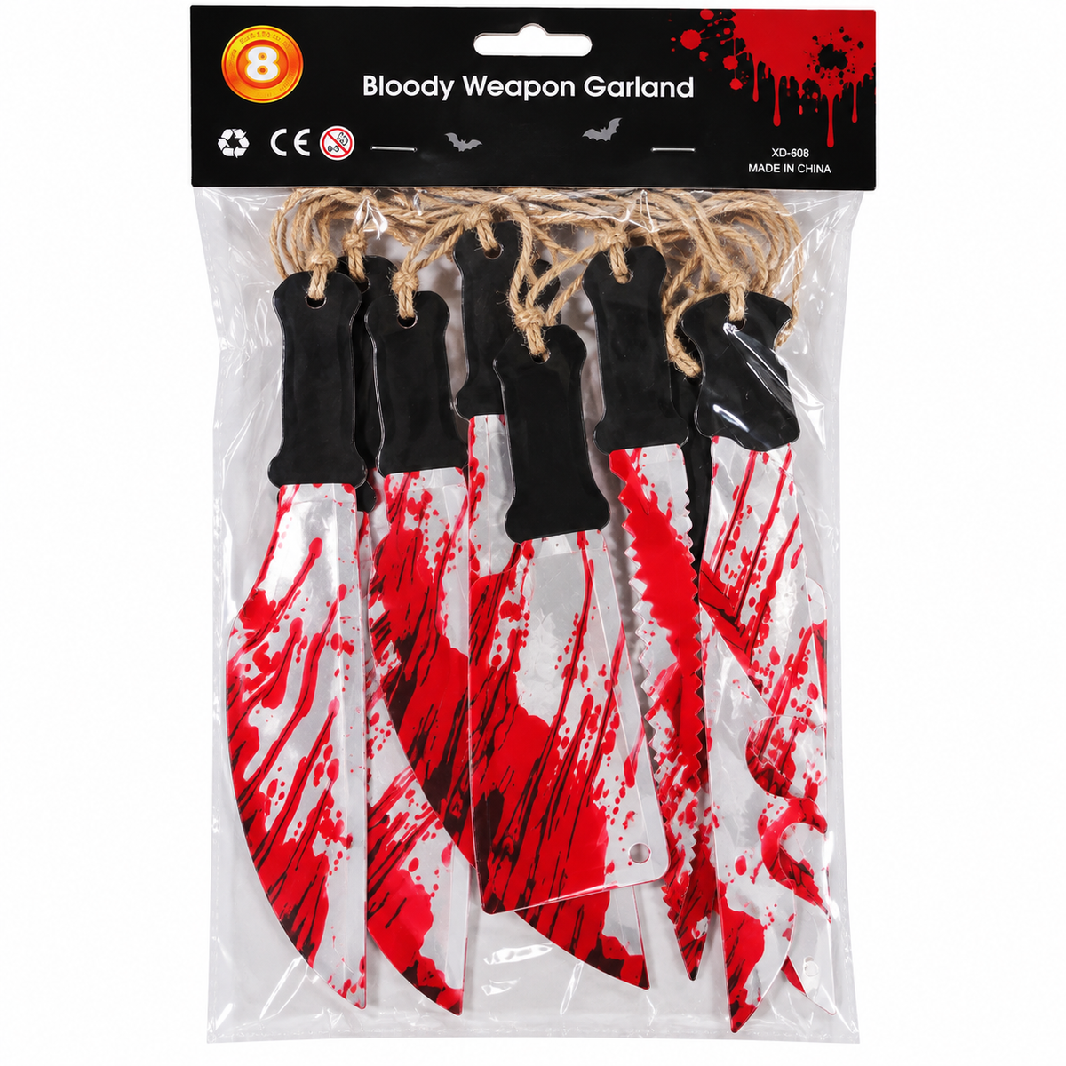 Product Title Halloween Bloody Weapon Garland, 8PCS