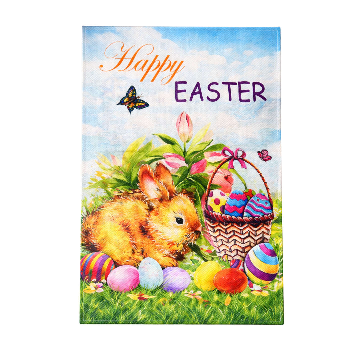 Happy Easter Bunny Table Placemat 30x40cm – Spring Dining & Party Decor