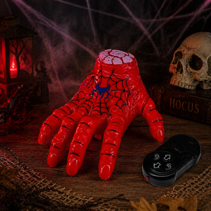 Remote Control Crawling Spider Hand Toy – Halloween Prank Hand with Lights & Sounds