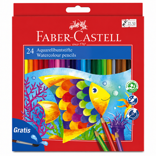 Faber-Castell 24 Watercolour Pencils – Fish Edition
