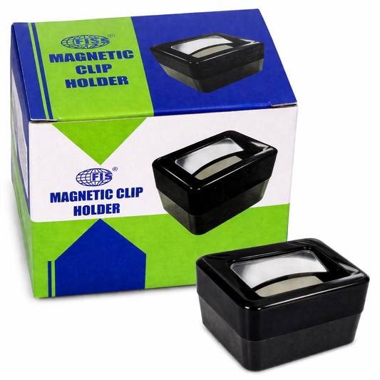 FIS Magnetic Clip Holder for Paper Clips and Desk Storage