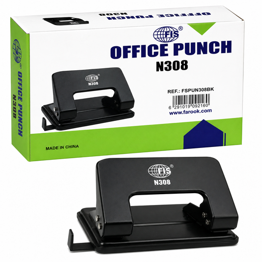 FIS N308 Office Punch 2 Hole Paper Punch for Desk Use