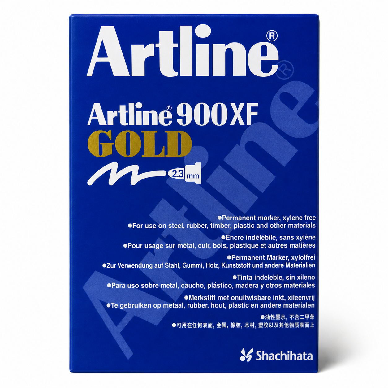 Artline 900XF Gold Permanent Marker – Metallic Ink, 2.3 mm, Xylene Free