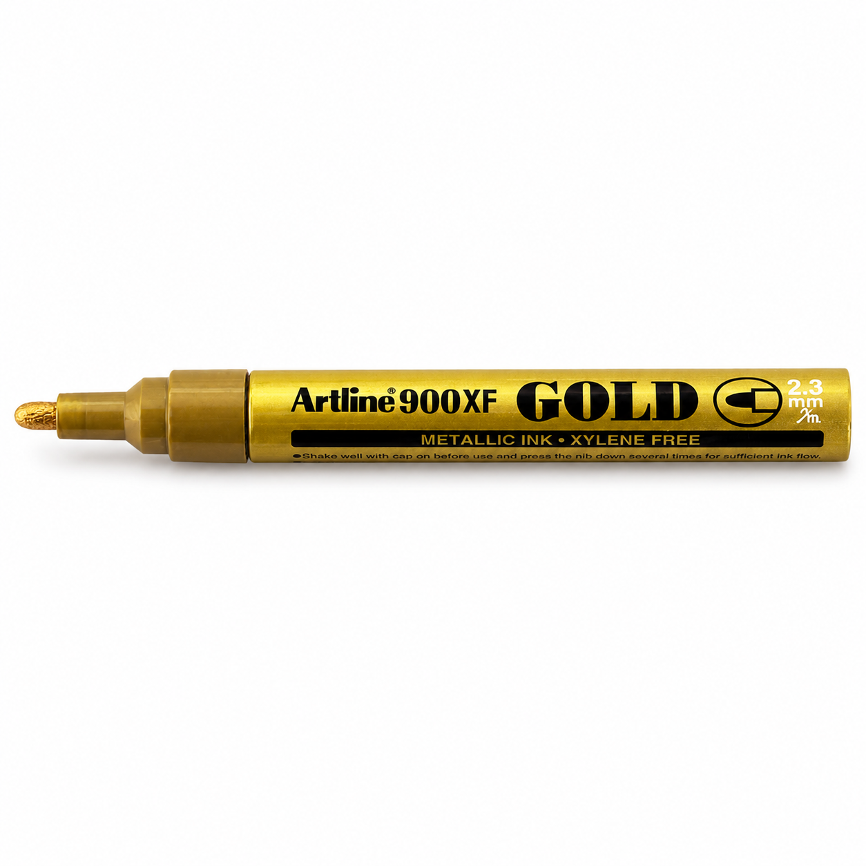Artline 900XF Gold Permanent Marker – Metallic Ink, 2.3 mm, Xylene Free
