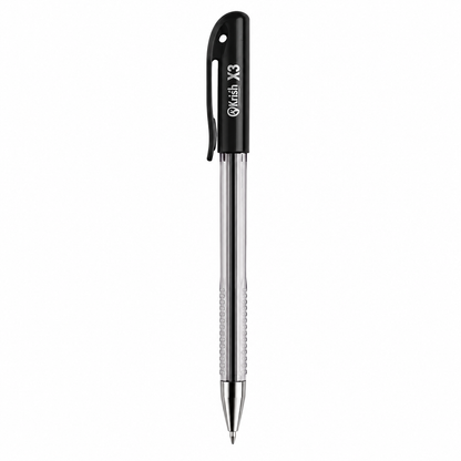 Krish X3 Ball Point Pen – 0.7 mm Extra Fine, Blue & Black, Pack of 6 or Box of 50