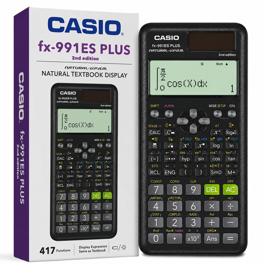 Casio fx-991ES PLUS 2nd Edition Scientific Calculator – Natural Textbook Display, 417 Functions