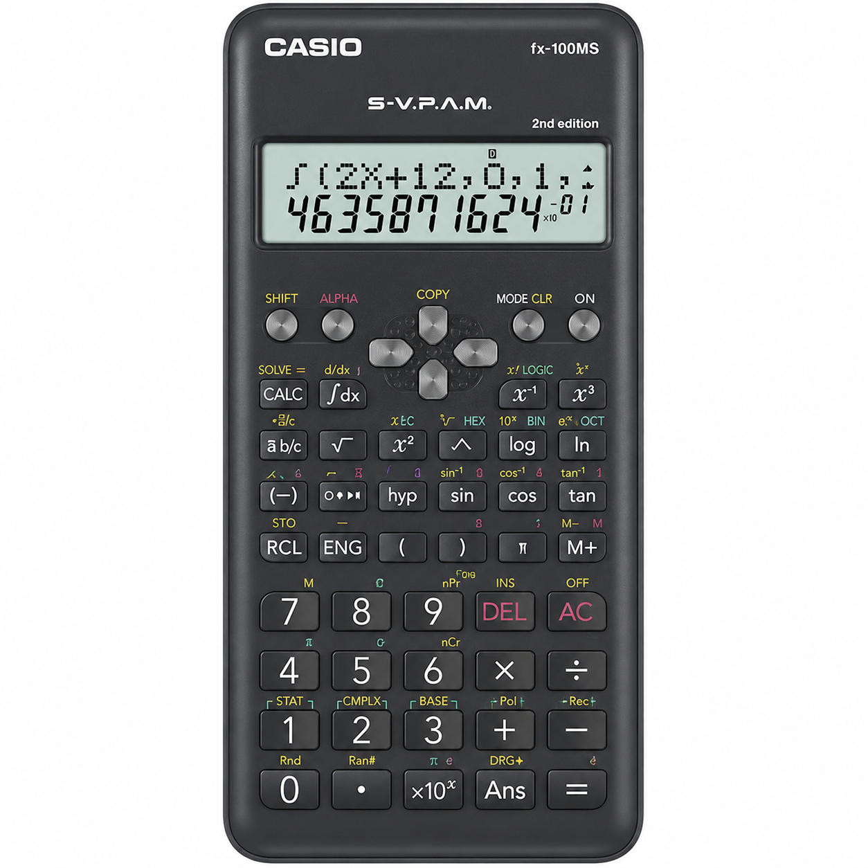 Casio fx-100MS 2nd Edition Scientific Calculator – 2-Line Display, Advanced Scientific Functions