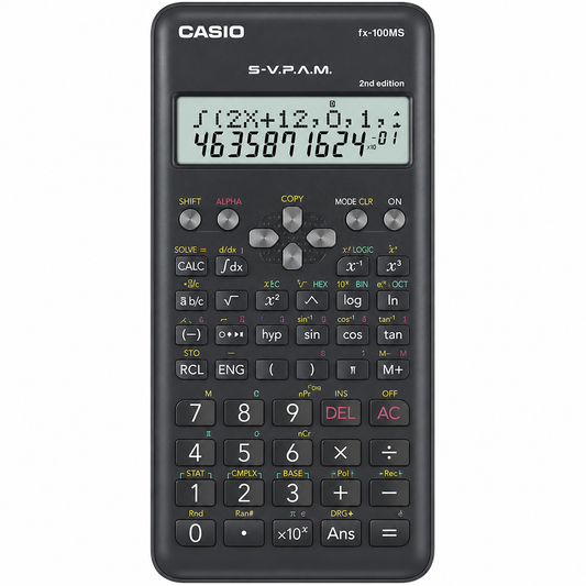 Casio fx-100MS 2nd Edition Scientific Calculator – 2-Line Display, Advanced Scientific Functions