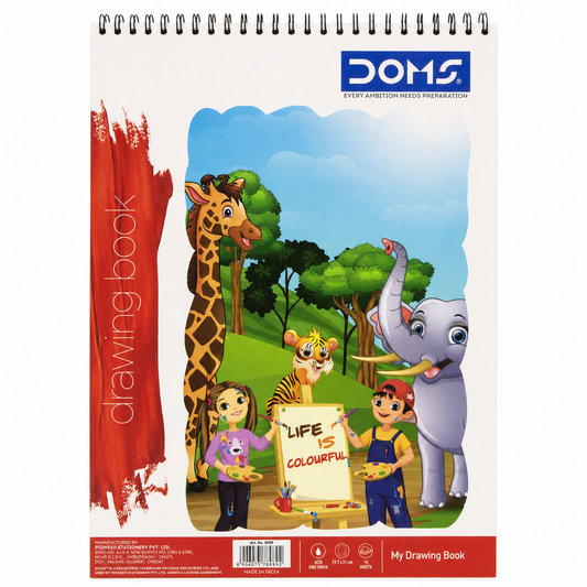 DOMS A4 Drawing Book – 14 Sheets, Acid-Free Paper for Kids & Students