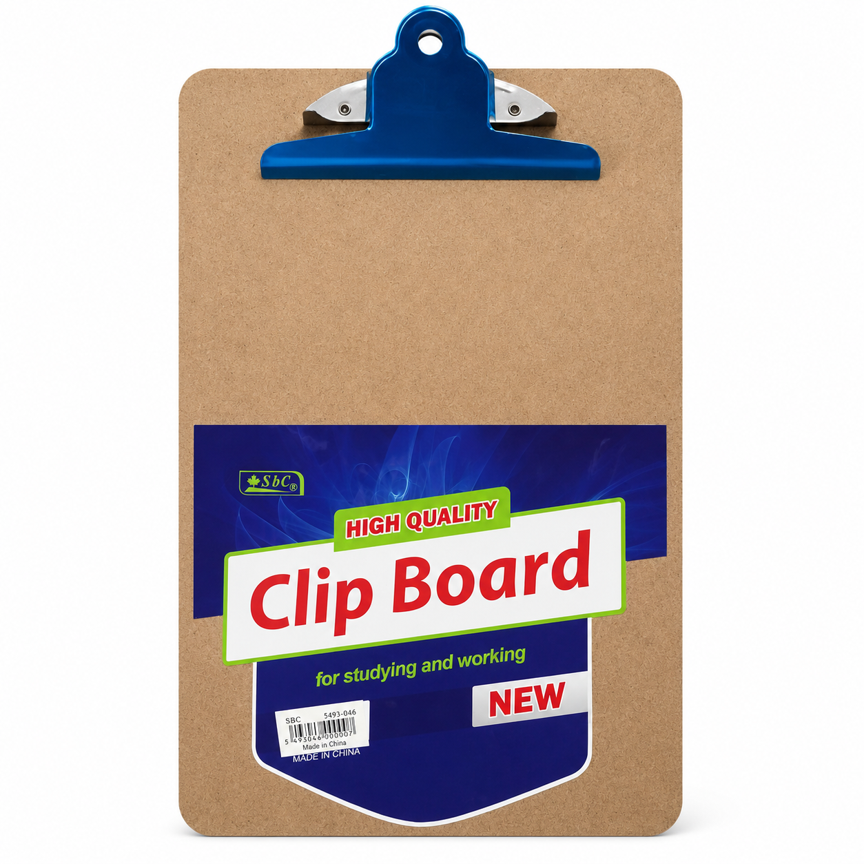 SBC A4 Wooden Clip Board – Strong Metal Clip for School, Office & Documents