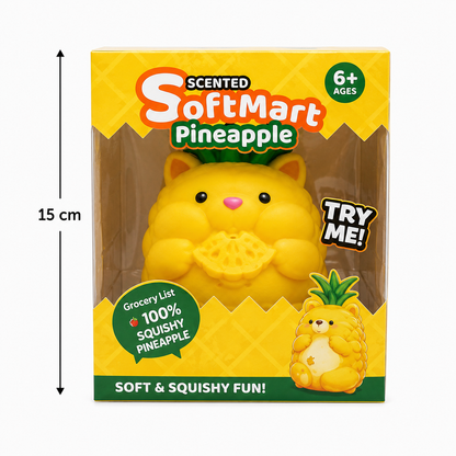 Pineapple Scented Soft Squishy Sensory Toy – Cute Character, 15 cm