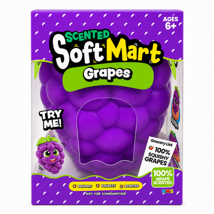 Grape Scented Soft Squishy Sensory Toy – Giant Grape Design, 15 cm