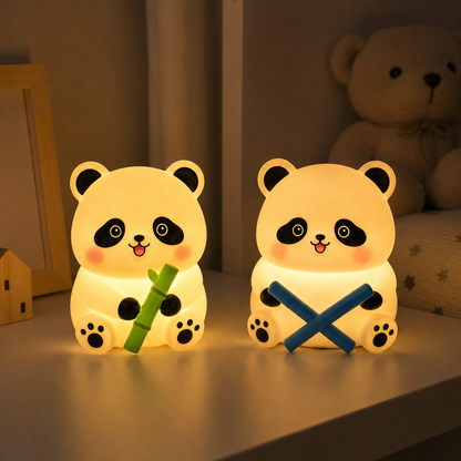 Cute Animal Silicone Night Light – Rechargeable Squishy LED Lamp, 8 Designs