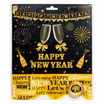 Happy New Year Party Decoration Banner Set of 2