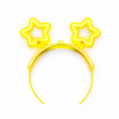 Glow Star Headband – Neon Glow Party Headband (Pack of 2)