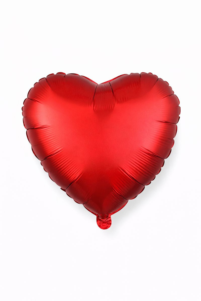 Red Heart Foil Balloons – Pack of 5 (18 Inch) Valentine’s Day Decoration