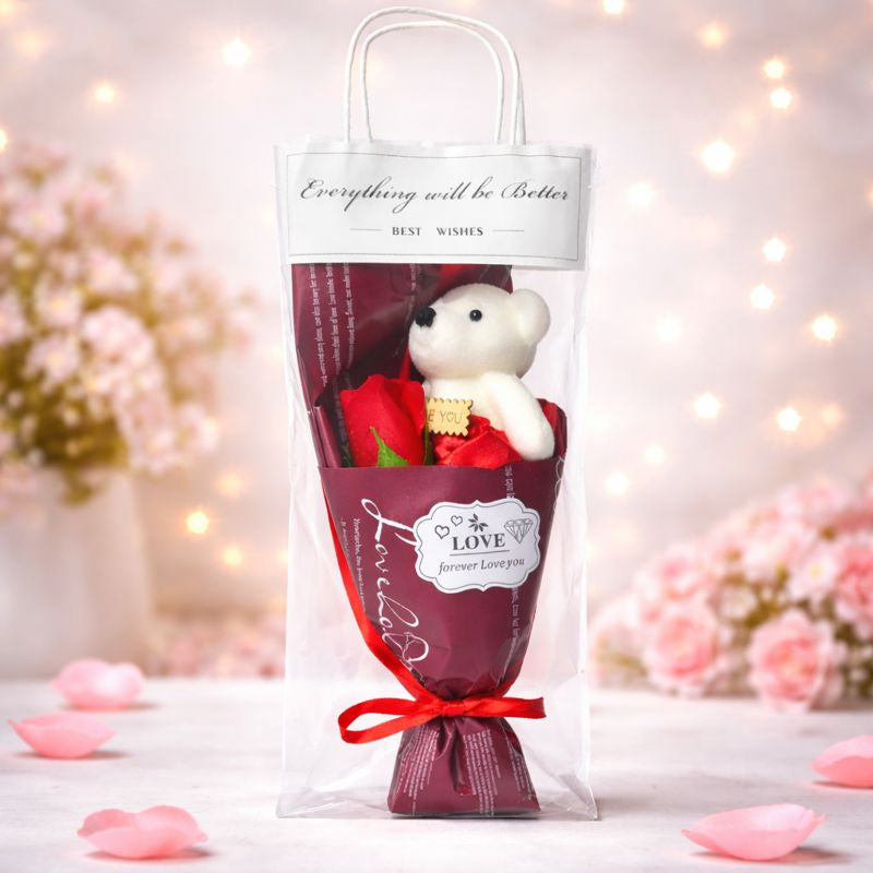Artificial Rose Flower Bouquet – Romantic Gift Décor