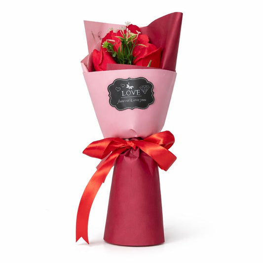 Red Artificial Rose Bouquet – Romantic Gift
