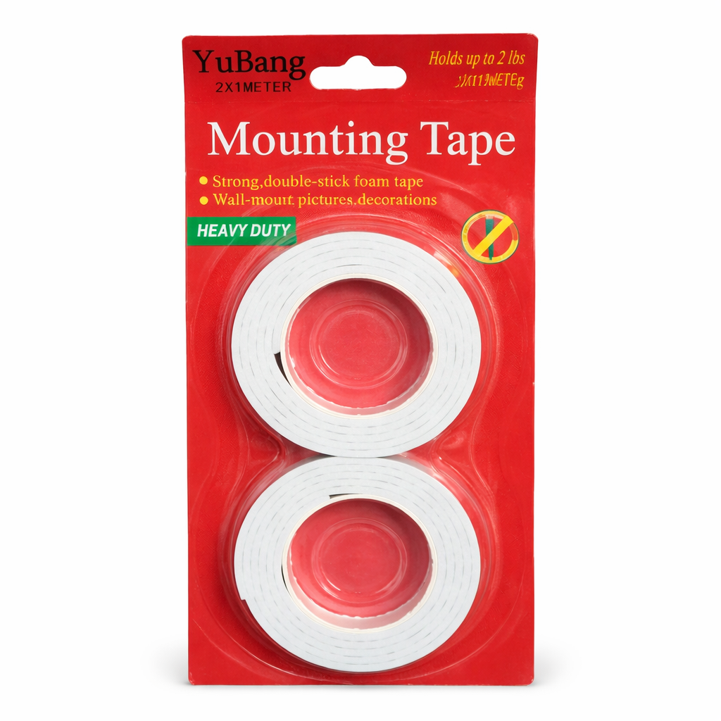 YuBang Heavy Duty Double Sided Mounting Tape 2m
