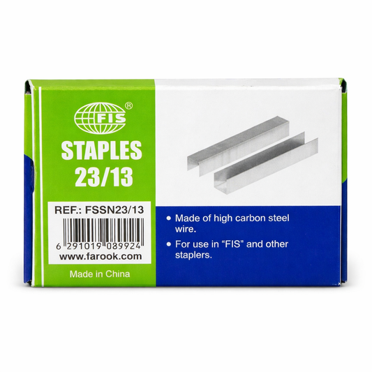 FIS Heavy Duty Staples 23/13 – High Carbon Steel (Box Pack)