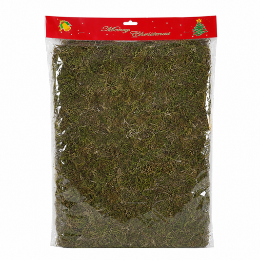 Natural Moss Sheet for Christmas Village Displays and Festive DIY Decorations