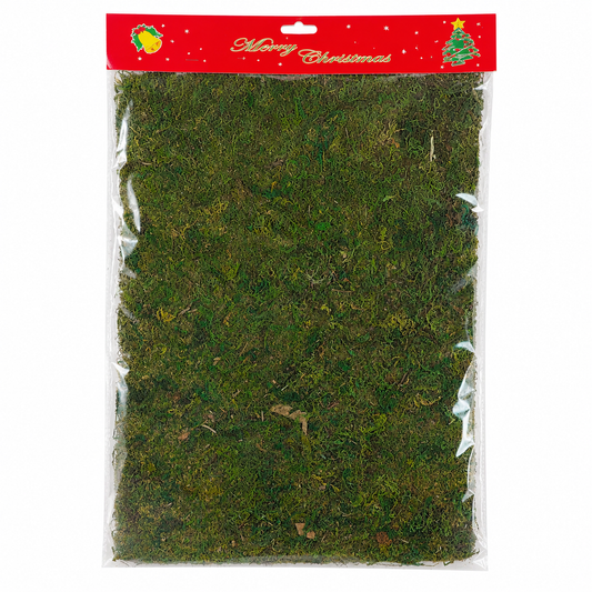 Green Decorative Moss Sheet for Christmas Villages and Festive Displays