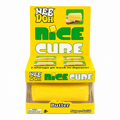 NeeDoh Nice Cube Butter Squishy Stress Toy – Soft Sensory Fidget Cube