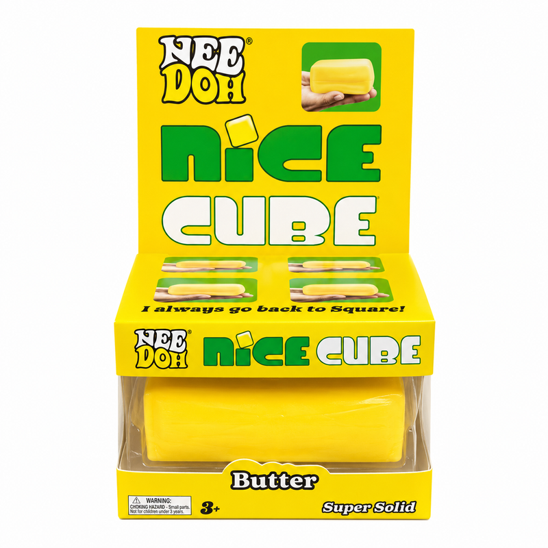 NeeDoh Nice Cube Butter Squishy Stress Toy – Soft Sensory Fidget Cube