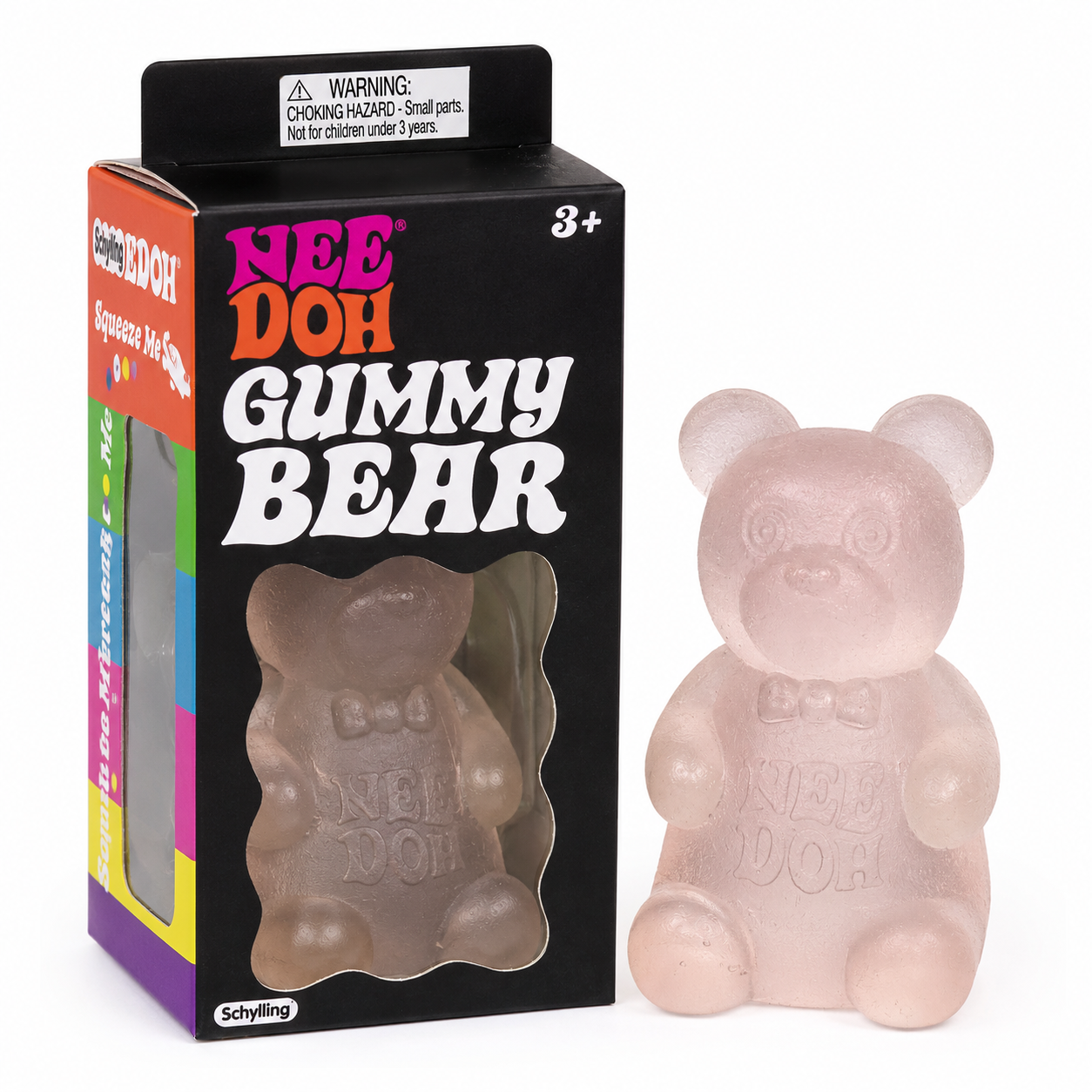 NeeDoh Gummy Bear Clear Squishy Stress Toy – Soft Sensory Fidget Toy