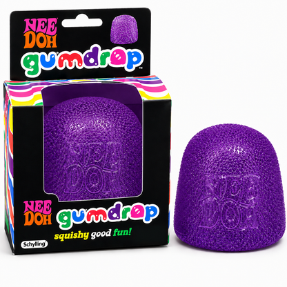 NeeDoh Gumdrop – Purple Squishy Sensory Fidget Toy