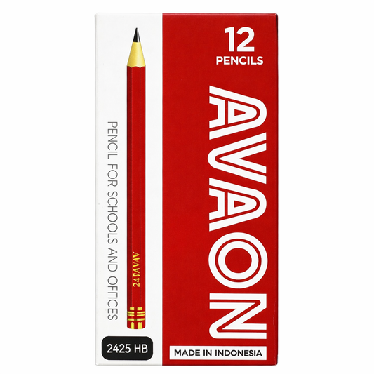 Avalon HB Wooden Pencils Pack of 12 – School & Office Writing Pencils