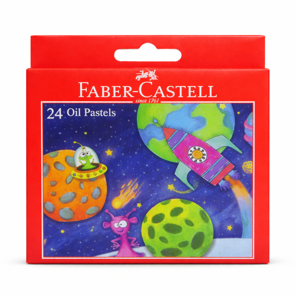 Faber-Castell Oil Pastels 24 Colors Smooth Blending Art Set