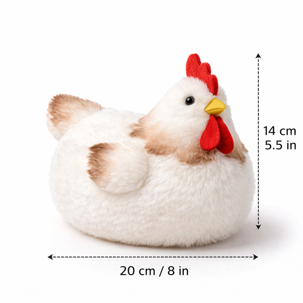 Easter Chicken Plush Decoration – Soft Hen Toy for Table Decor & Gift (20cm)