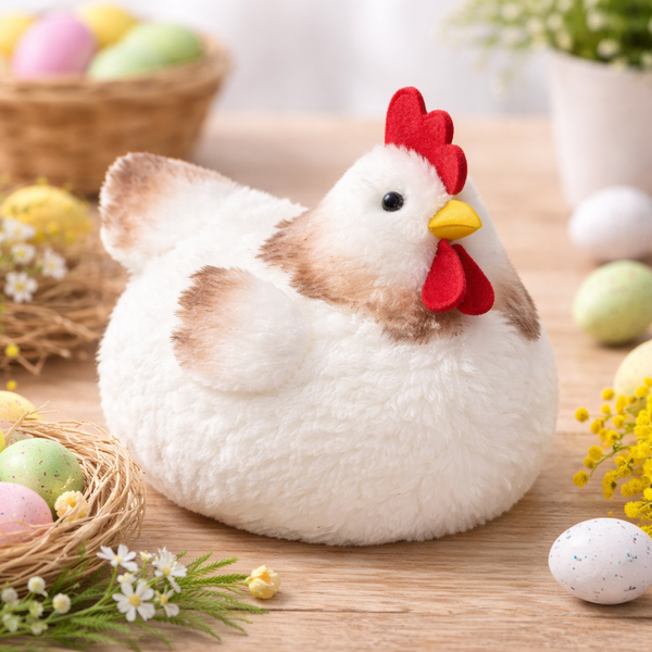 Easter Chicken Plush Decoration – Soft Hen Toy for Table Decor & Gift (20cm)
