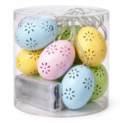 Easter Egg String Lights 10 PCS – LED Decorative Fairy Lights for Party, Home & Table Decor