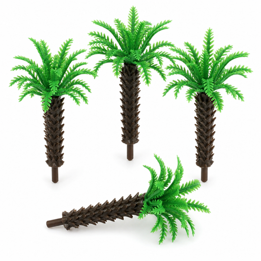 Mini Plastic Palm Tree Set for DIY Crafts & Diorama Decoration – 7 cm – Pack of 3
