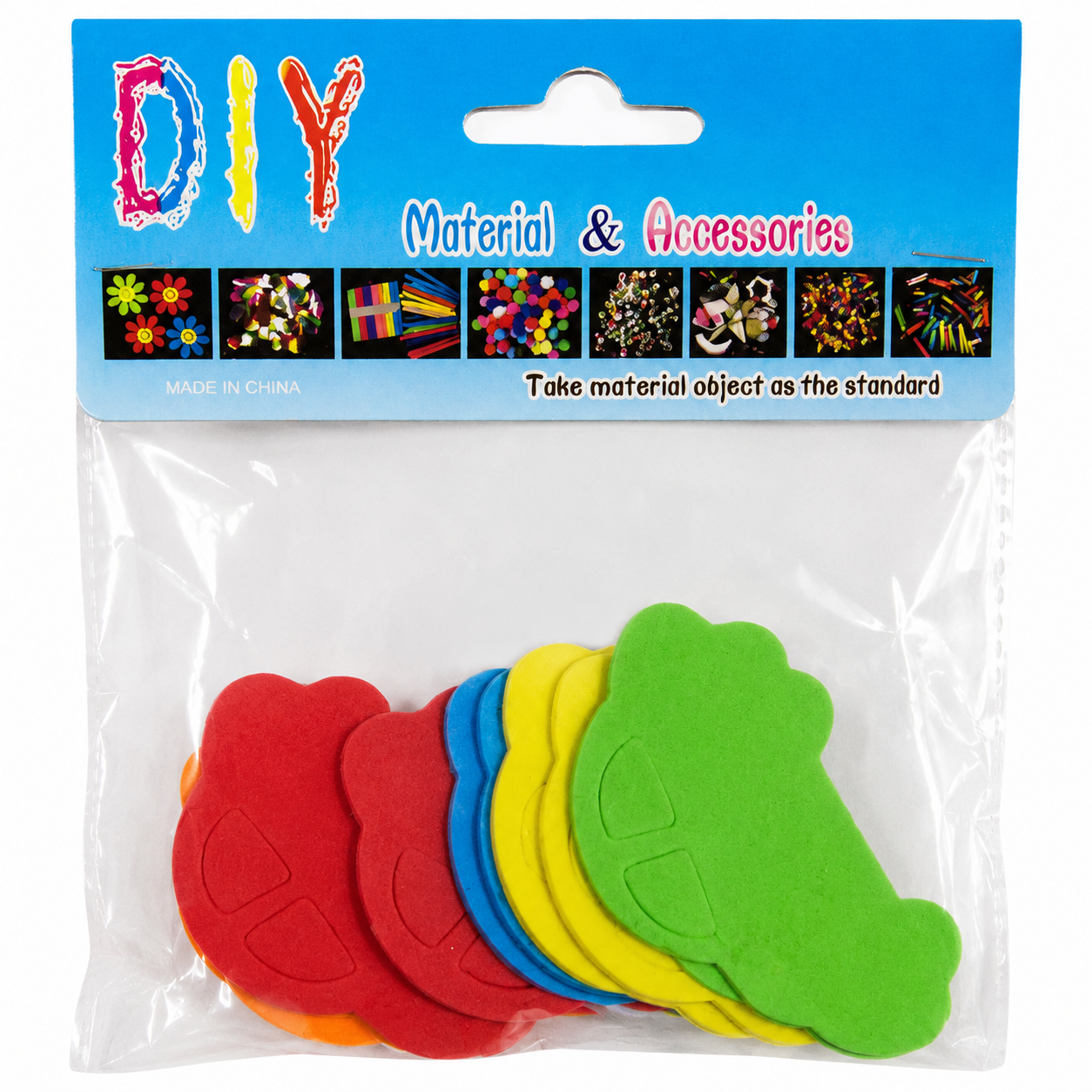 DIY EVA Foam Animal Shapes for Kids Crafts – Colorful Foam Cutouts, 7 cm, Pack of 10