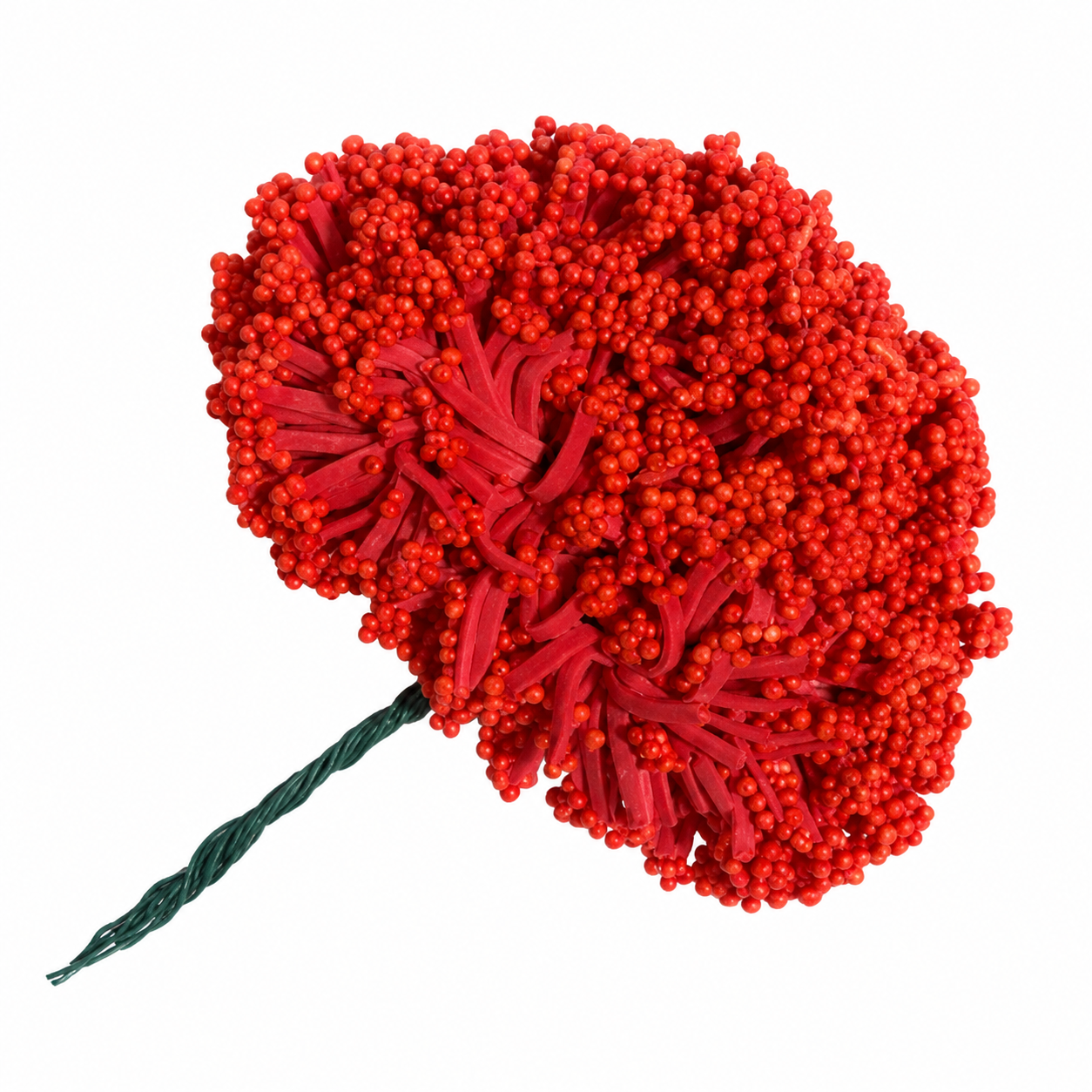 Artificial Mini Berry Flower Bunch for DIY Crafts & Decoration – Red Decorative Floral Craft Stem