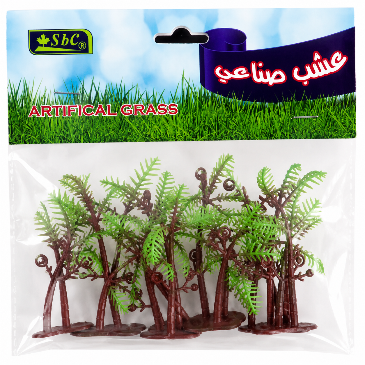 Artificial Mini Tree Set for DIY Crafts & Model Decoration – 9 cm Miniature Plastic Trees, Pack of 5