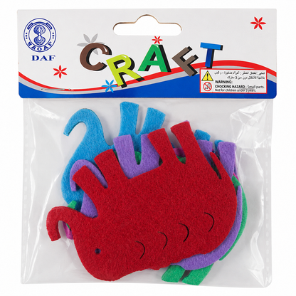 Felt Sea Animal Craft Shapes for DIY Art Projects – Soft Foam Fish Cutouts, 8 cm, Pack of 5